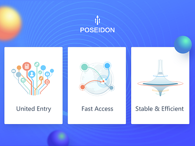 Logo Poseidon icon ui web