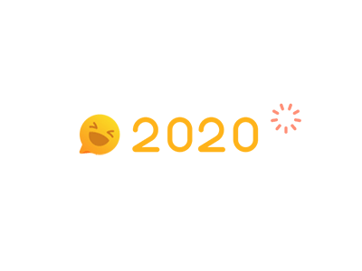 2020 Happy New Year animation animation 2d baidu emoji icon illustration