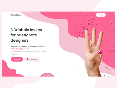 3 Dribbble Invites for Designers
