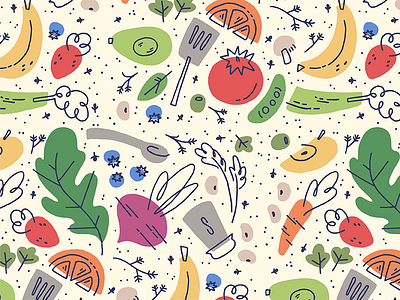 Fruits & Veggies fruits pattern veggies