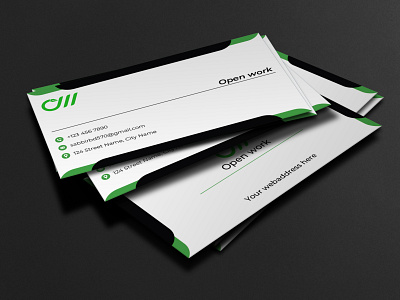 Open work Business Card behance brand brand design branding business card business card design business cards design dribbble graphic design logo logo design stationary design vector