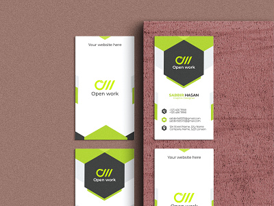 Vertical Business Card design