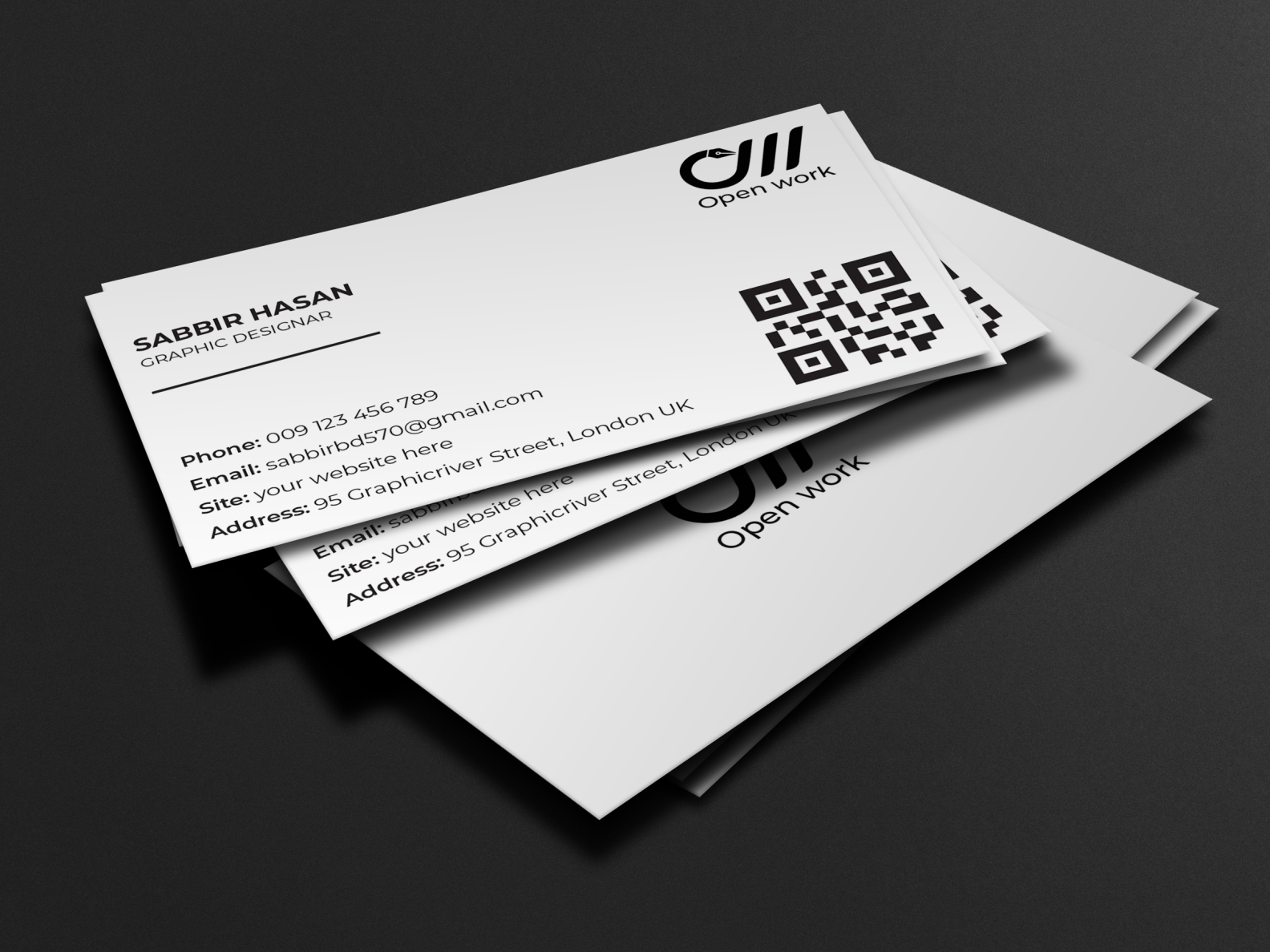 Business card by Open work on Dribbble