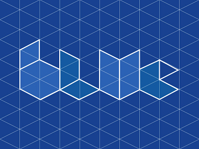 Blue blue blueprint geometric grid identity isometric