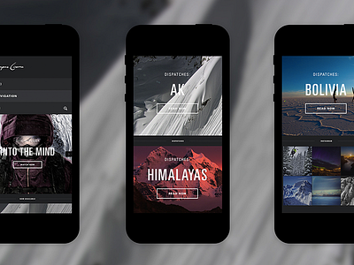 Sherpas Cinema - Mobile interactive design mobile responsive ui ui design ux web design