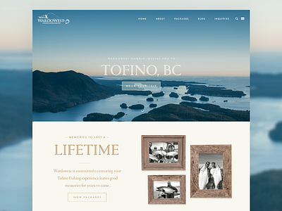 Fishing Charter - Home Page Design british columbia fishing photography responsive travel