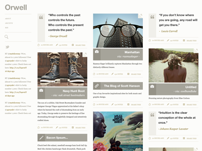 Tumblr Themes by Oliur Dribbble