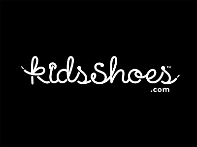 KidsShoes branding icon identity kids lettering logo shoelace shoes type