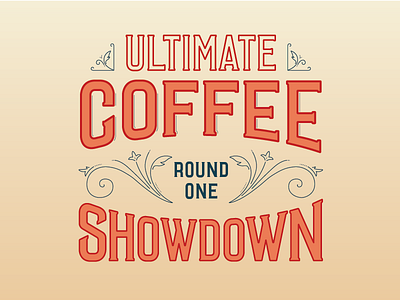 Ultimate Coffee Showdown coffee poster type