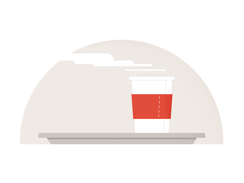 Hot Coffee On The Tray By Kibok Lee On Dribbble