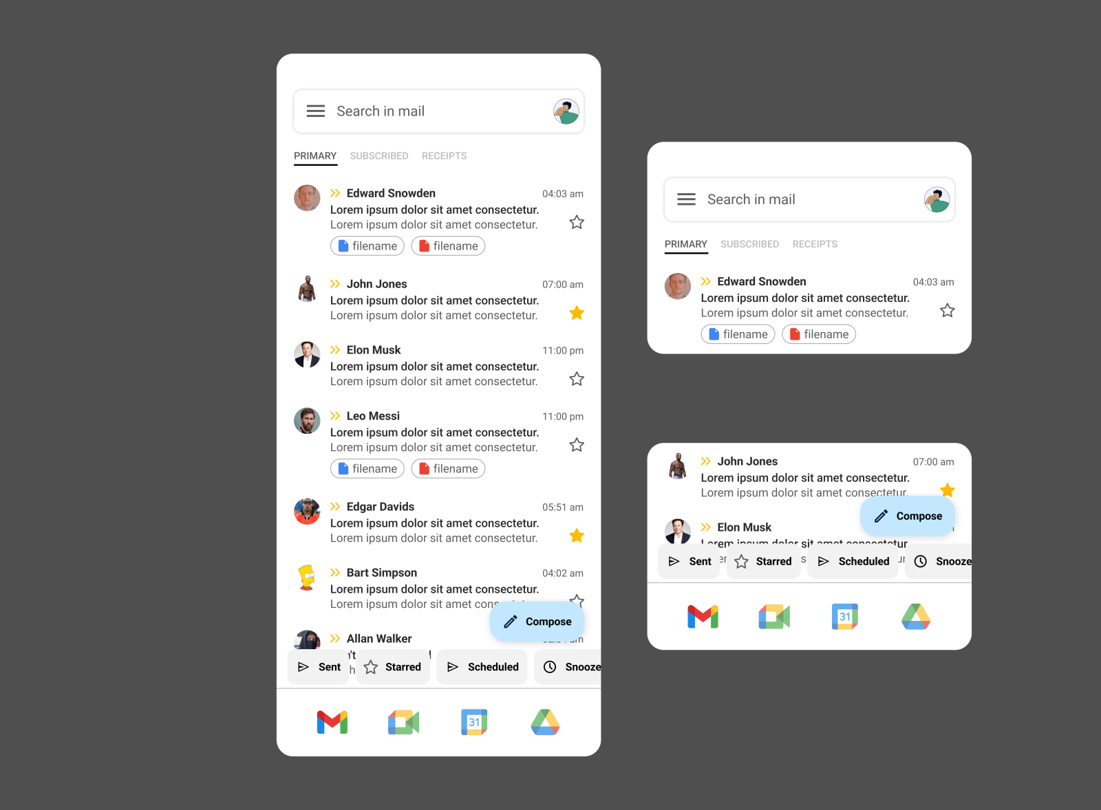 Redesigned Gmail App By Ali Karanfil On Dribbble   Gmail 4x 