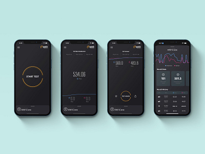 Modern Speed Test App Design