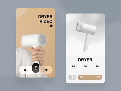 Product introduction and sales APP dryer mobile product sell ui video