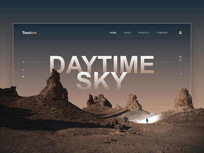 Tourism website, desert sky travel 1