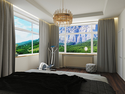 Interior Design Apartment "Respect Hall" in Crimea 3d 3d graphics 3d max 3dsmax animation architect design exterior graphic design illustration viz