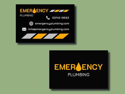 Emergency Plumbing Business Card