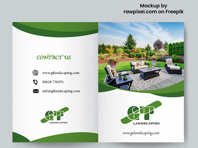 Landscaping brochure front/back covers bra brandidentity branding brochure brochure design cover design garden garden design graphic design illustration landscaping poster