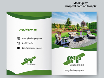 Landscaping brochure front/back covers
