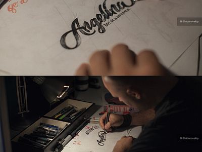 Angelina Logo by Eddie Lobanovskiy on Dribbble