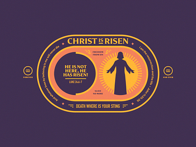 Christ is Risen christ hope illustration patch risen