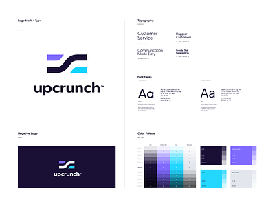 upcrunch app branding design icon identity illustration landing logo mark website