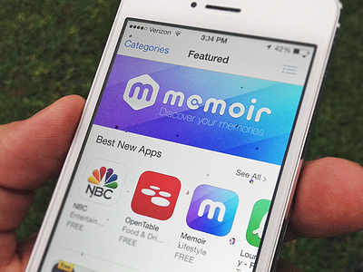 Memoir is now live! app icon ios ios7 iphone