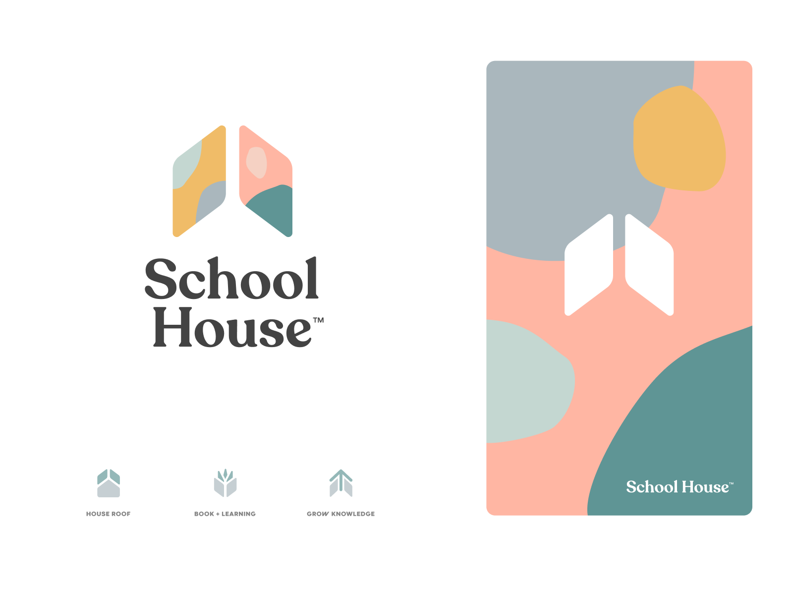 SchoolHouse iphone sketch mark website app identity illustration logo branding icon