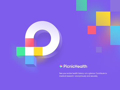 PicnicHealth app branding design icon identity illustration logo mark sketch website