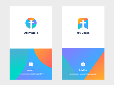 DailyBible + JoyVerse app branding icon identity illustration iphone logo mark sketch website