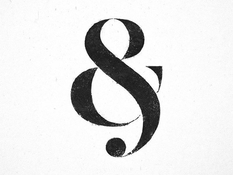 The Ampersand ampersand and font lettering symbol