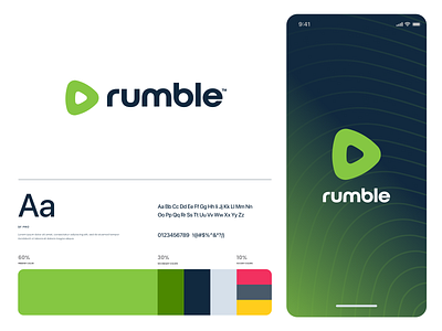 rumble app branding design icon identity illustration logo ui vector website