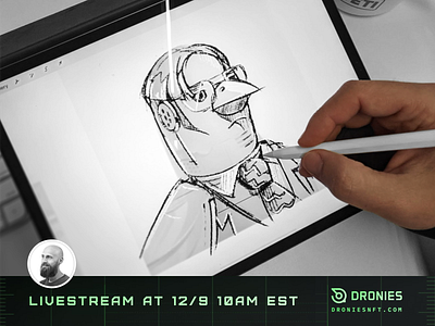 Dronies Livestream 3d graphic design illustration