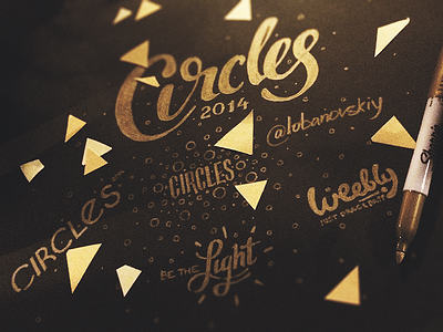 #Circles2014 circles conference lettering sharpie type