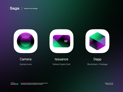 Saga Icons app camera card components icons interface product software ui ux web