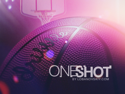 One Random Shot basket basket ball dribbble game icon lights pink playing purple shot