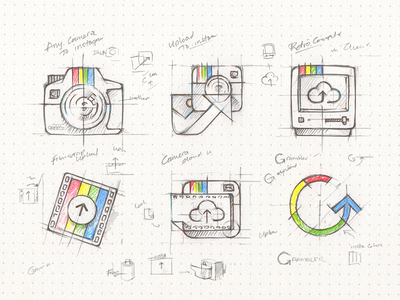 gramblr app icon app icon ideas illustration osx rough sketch