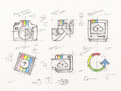 gramblr app icon app icon ideas illustration osx rough sketch