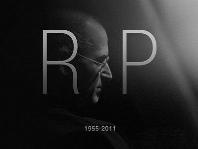 RIP Steve Jobs 2011 app apple black and white dead death icon ipad iphone ipod rip steve jobs