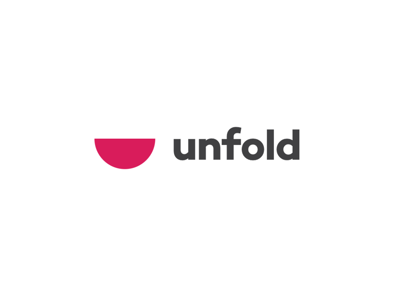 unfold animation branding design gif half identity illustration logo mark smile