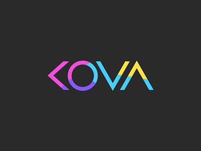 KOVA - logo design branding design font identity illustration logo logotype mark type