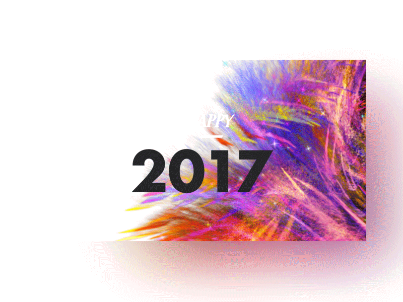 Happy 2017! animation app branding design illustration ios logo motion type vector web