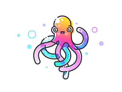 Happy Octopus branding character design happy illustration monday octopus shirt smile