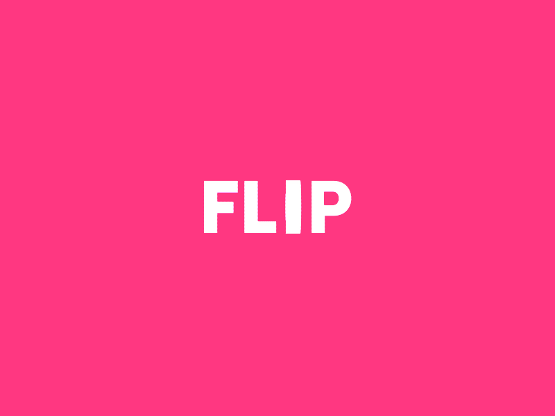 Flip Flop animation branding gif icon illustration interaction logo transition type ux