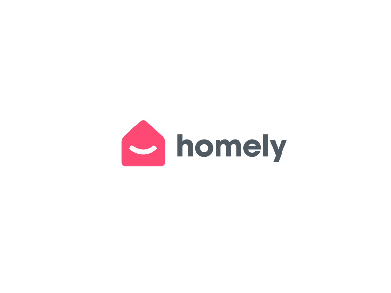 Homely - Logo Reveal animation branding gif homely house identity logo mark real estate type