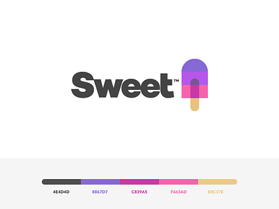 Sweet - Branding bitcoin blockchain branding crypto ice cream identity logo mark popsicle ripple sweet xrp
