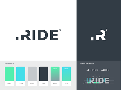 Ride - Branding banners bars branding business card charts identity logo progress