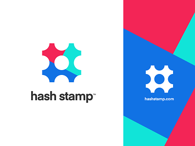 HashStamp.com branding hash icon identity logo mark palette stamp