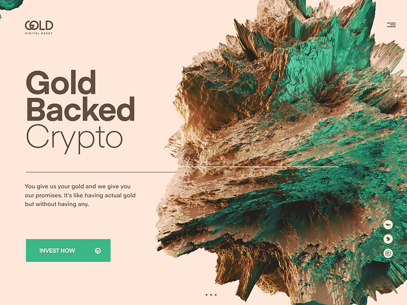 Gold Coin coin crypto iphone payment 3d photography design site page landing website