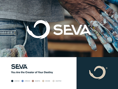 Seva - Branding branding brush creator fibonacci geometry identity logo mark seva
