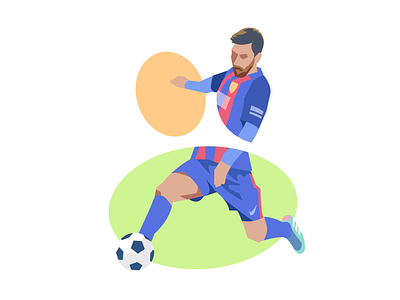 Messi 👐 drawing football game icon illustration kick messi soccer sport website